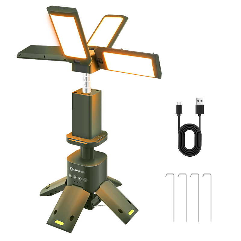 SakerPlus Retractable Windproof Camping Lantern