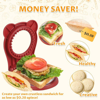 Sakerplus® Round Sandwich Cutter And Sealer Tool
