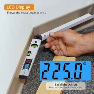 Sakerplus Aluminum Digital Angle Finder Protractor