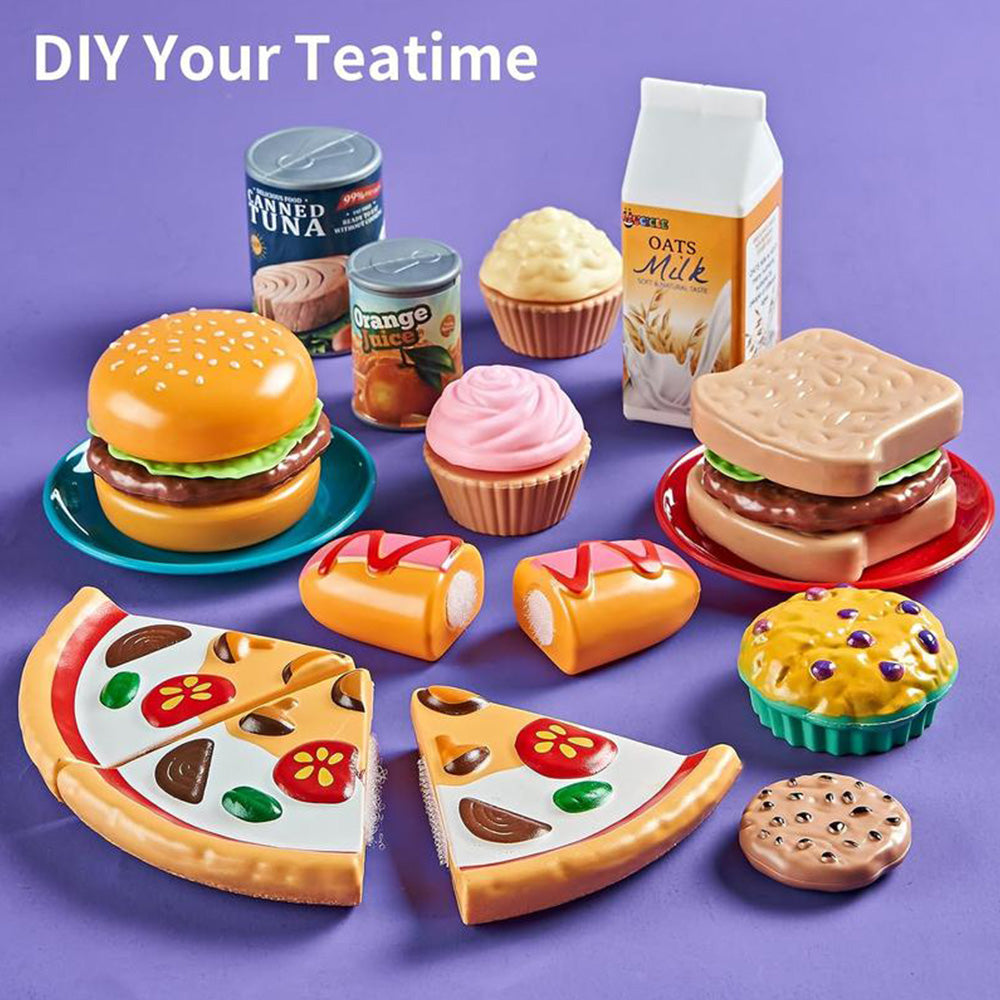 Sakerplus® Pretend Play Kitchen Food Set