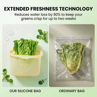 Sakerplus® Stand Up Silicone Food Storage Bag