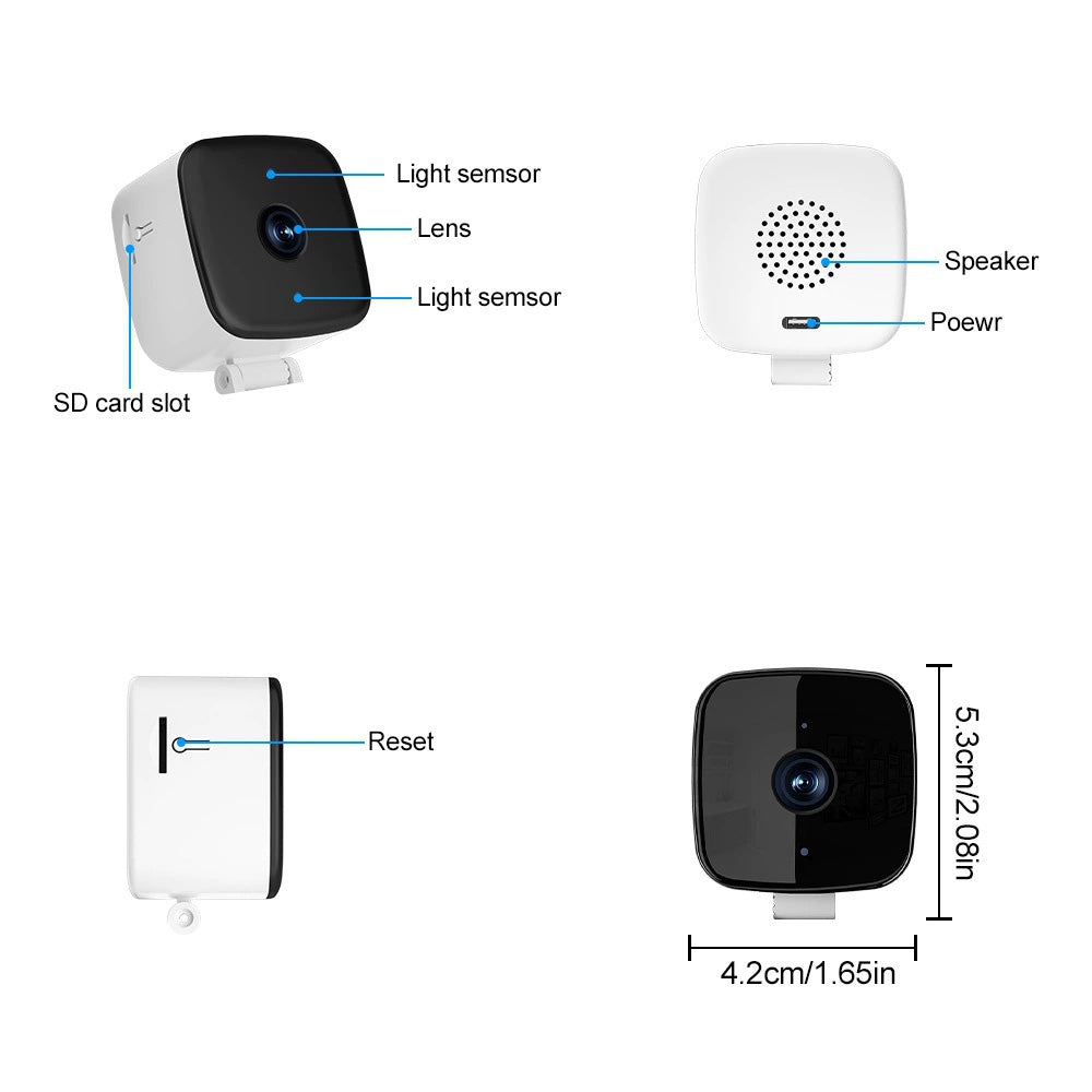 Sakerplus® Smart 2K Window Security Camera