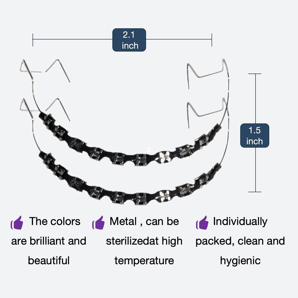 Sakerplus One-Step Fake Braces with Power Chain