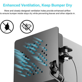 Sakerplus Aluminum RV Bumper End Cap Set