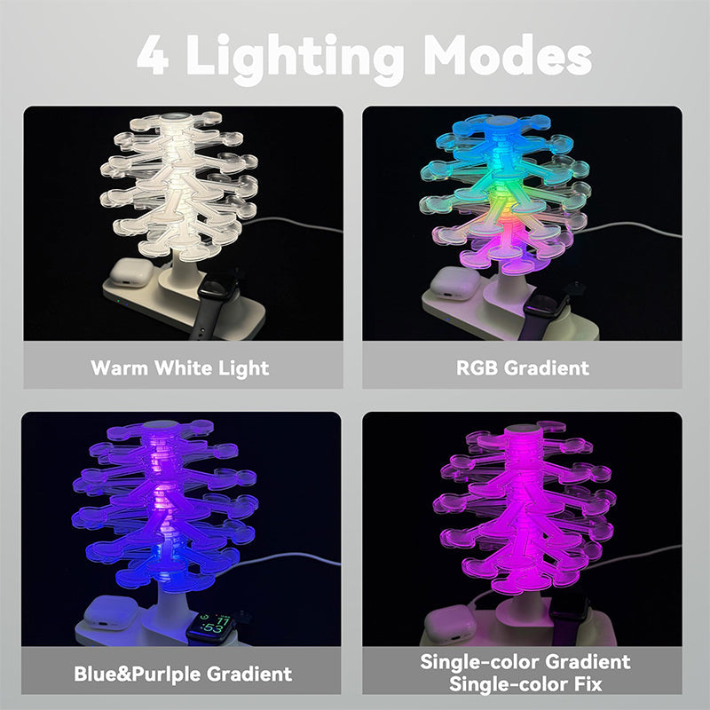Sakerplus® Spiral Tree Lamp With Wireless Charging