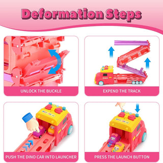 Sakerplus® Unicorn Toy Car Set Girls