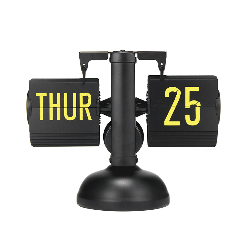 Sakerplus Mechanical Auto Flip Desk Clock