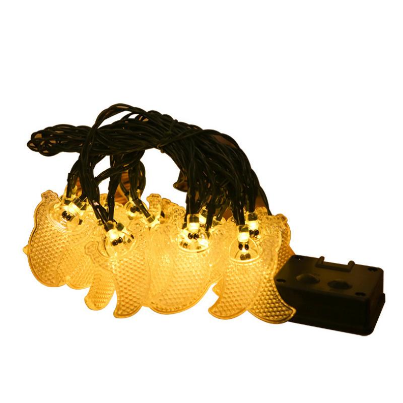 Saker Halloween Ghost String Lights(Warm White/Coloured)