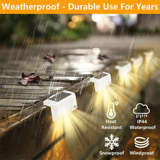 Saker Solar Deck Lights Outdoor 4 Pack