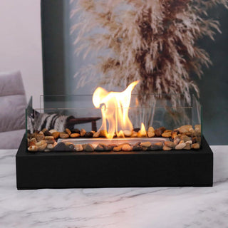 Sakerplus Tabletop Alcohol Fireplace Lamp