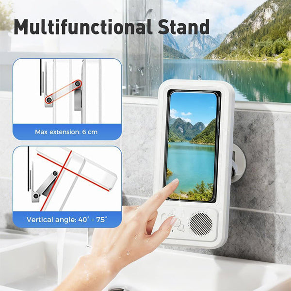 Sakerplus® Waterproof Bathroom Bluetooth Speaker Phone Case