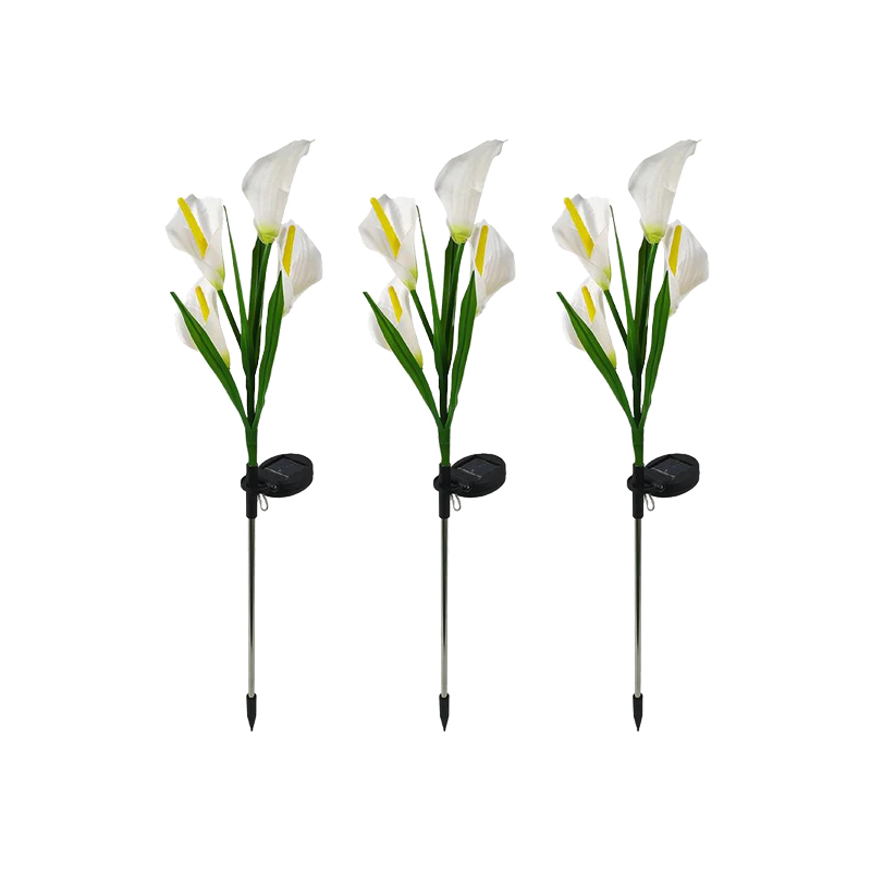 Multi-Color LED Solar Arum-lily Garden Lights