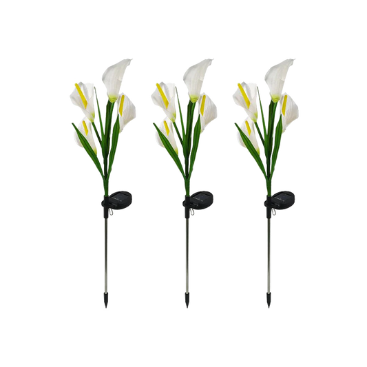 Multi-Color LED Solar Arum-lily Garden Lights