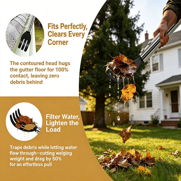 Sakerplus® Ground Level Gutter Cleaning Tool