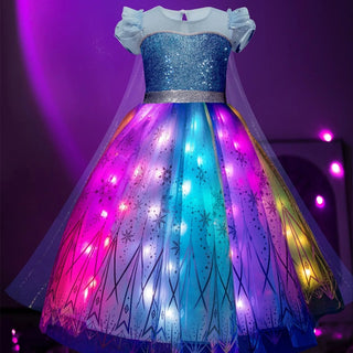Saker Light Up Ice Queen Costume For Girl