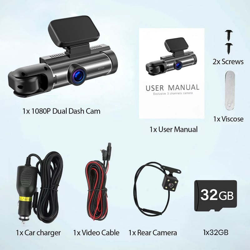 SAKER® Front & Rear Dashcam