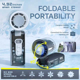 Sakerplus Turbo Handheld Foldable Mini Fan