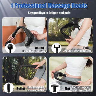 Sakerplus Curved Head Massage Gun