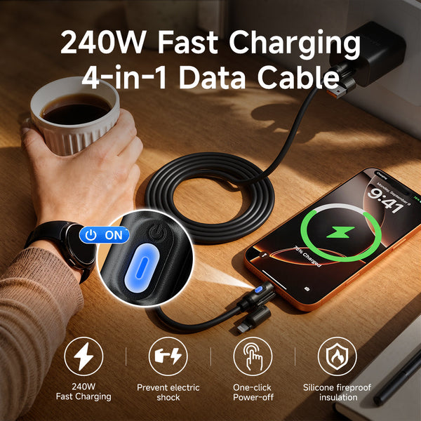 Sakerplus® 240W Tap Off Fast Charging Cable