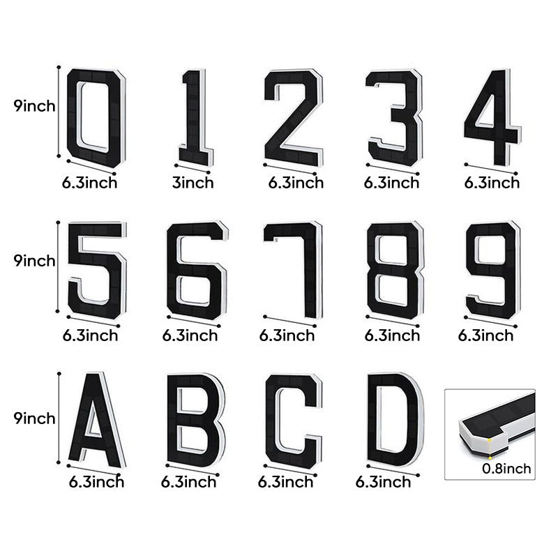 Sakerplus® Solar Lighted Address Signs For Houses