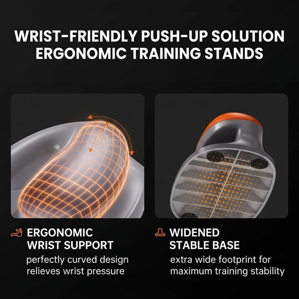 Sakerplus® Ergonomic Push Up Bars With Mat