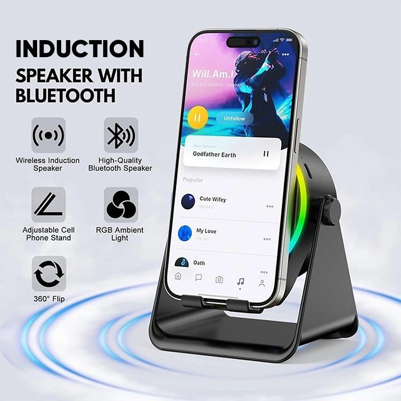 Sakerplus Wireless Induction Audio Bluetooth Speaker