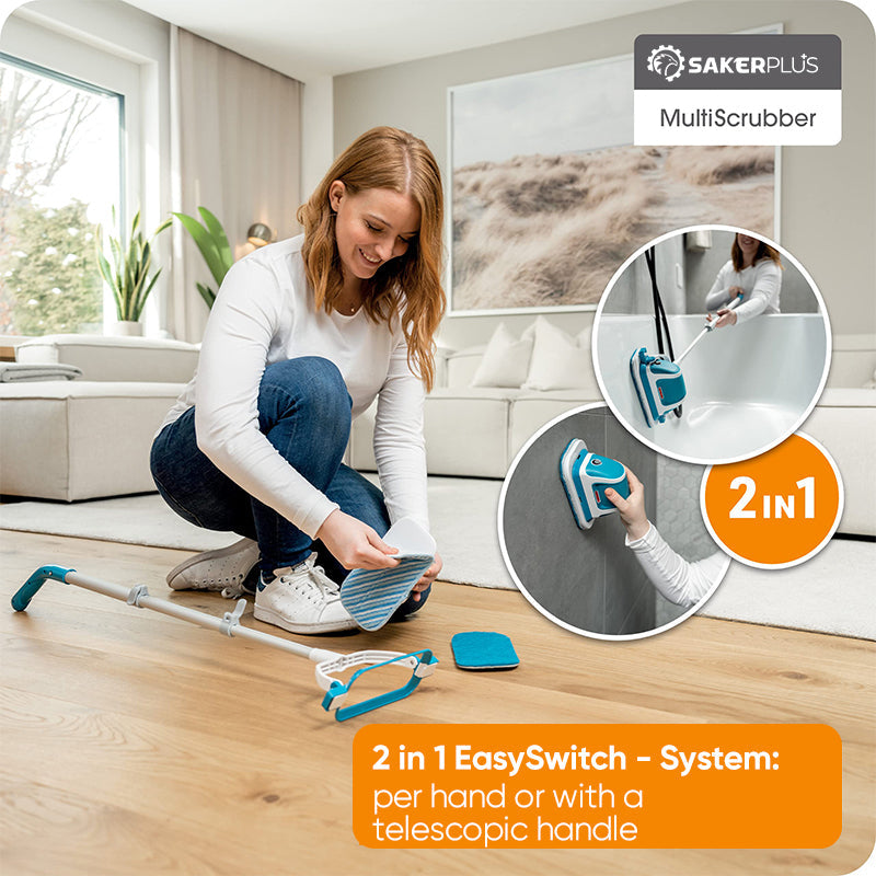 Sakerplus Electric Broom with Scrub and Mop