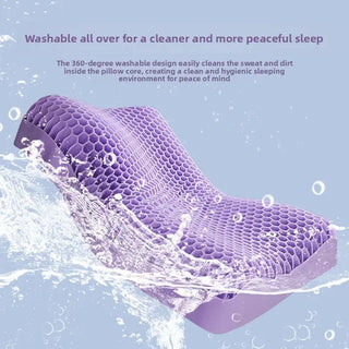 Sakerplus® Purple Gel Latex Neck Pillow