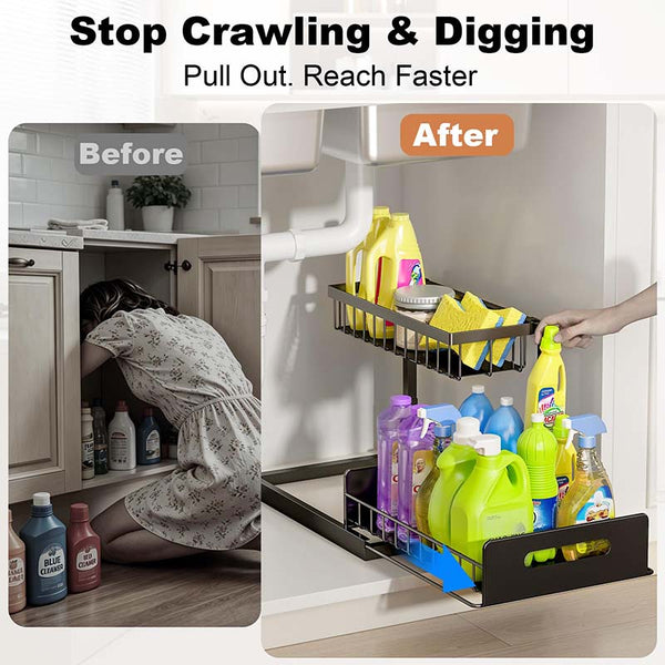 Sakerplus® Pull-Out Under-Sink Organizer