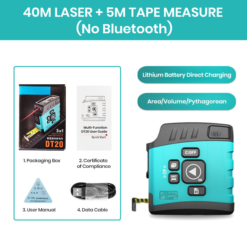 Sakerplus 3-in-1 Digital Tape Measure