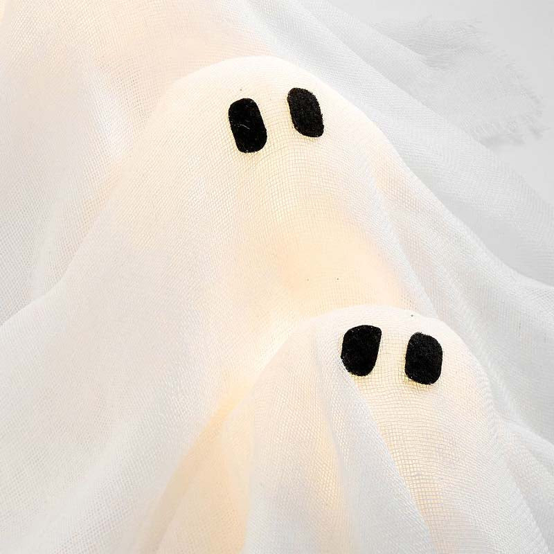 Sakerplus Light-Up Halloween Ghost Wreath