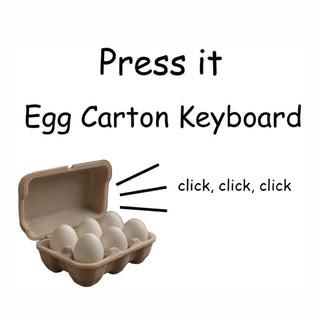 Sakerplus® Egg Carton Keyboard Clicker Fidget Toy