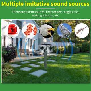 Sakerplus® Ultrasonic Garden Animal Repeller Device