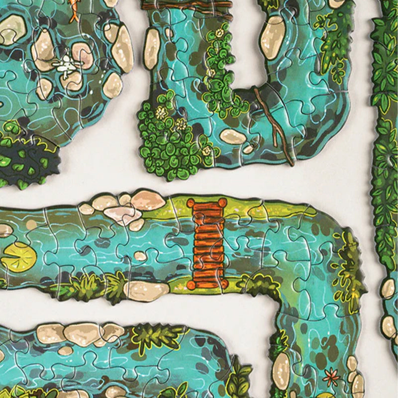 Sakerplus® Edgepiece Puzzle summer day on the river