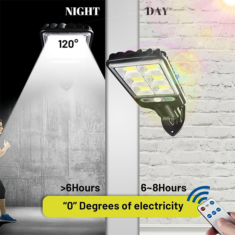 Sakerplus Solar Street Lights Outdoor Security Set