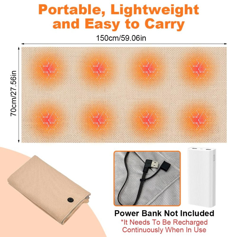 Sakerplus®  Portable USB Heated Shawl Wrap