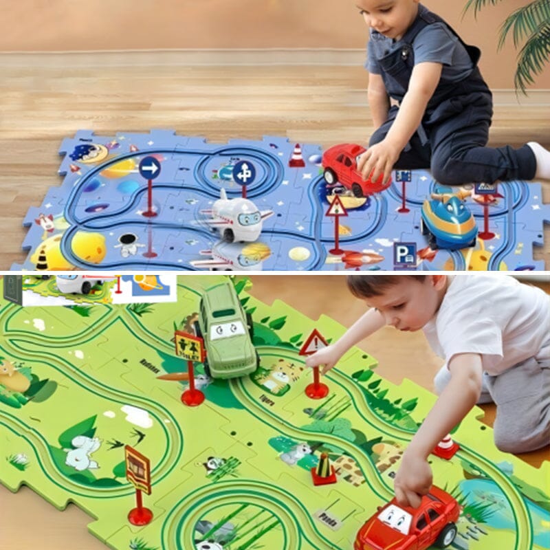 Sank Puzzle Track Car Play Set