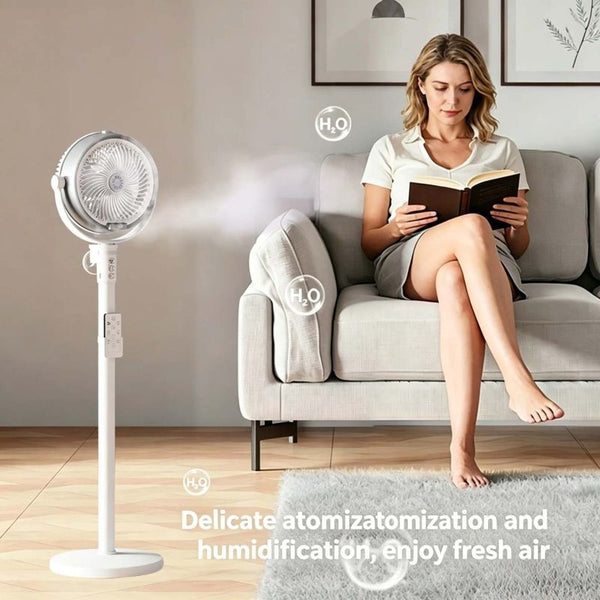 Sakerplus® Smart Misting Floor Fan With Remote