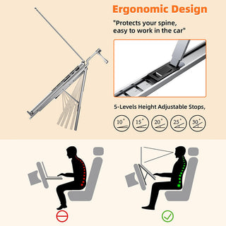 Sakerplus® Steering Wheel Tray Car Desk