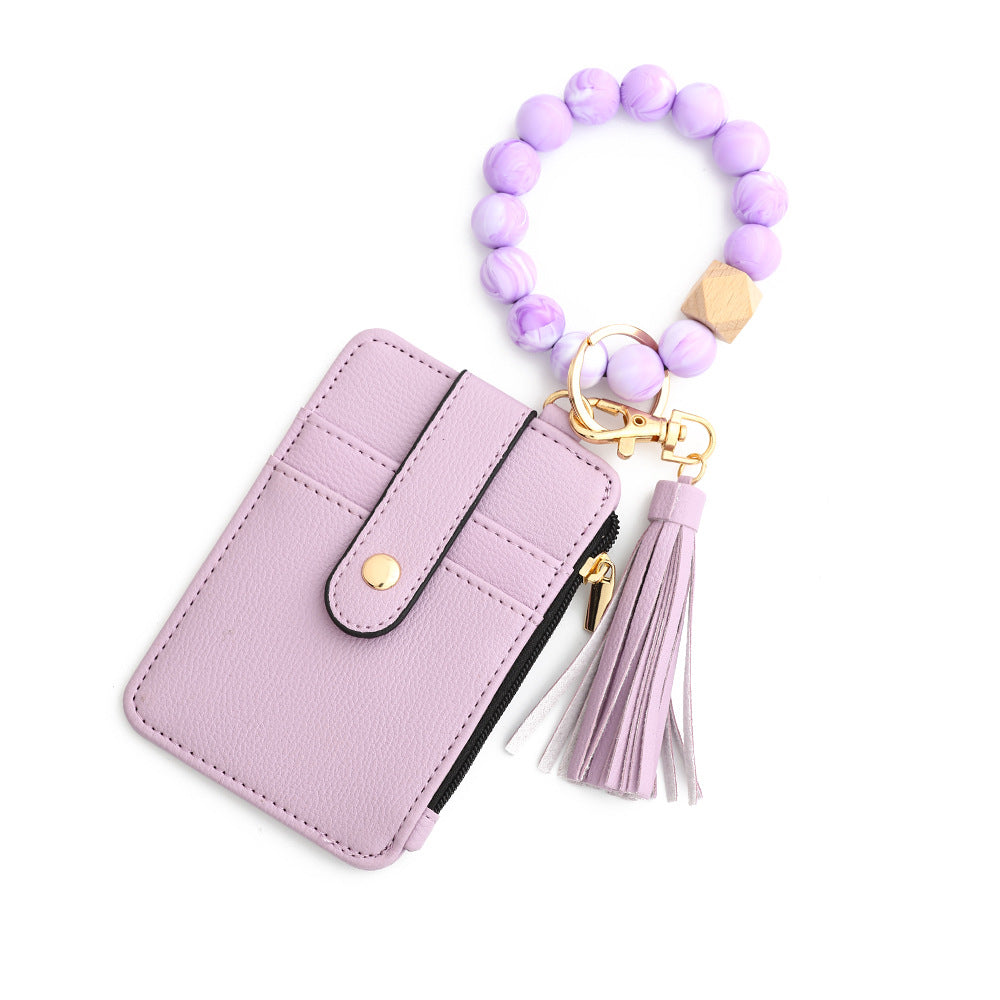 Sakerplus® Wristlet Keychain Bracelet Wallet