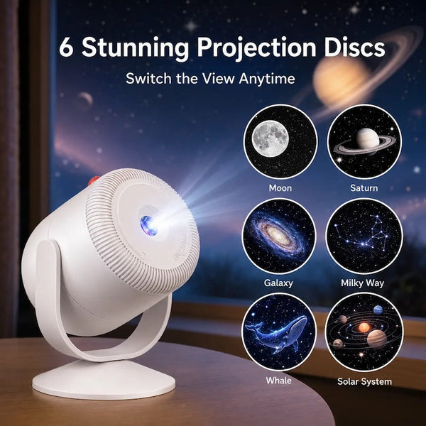 Sakerplus® Rotating Galaxy Projector With Adjustable Focus