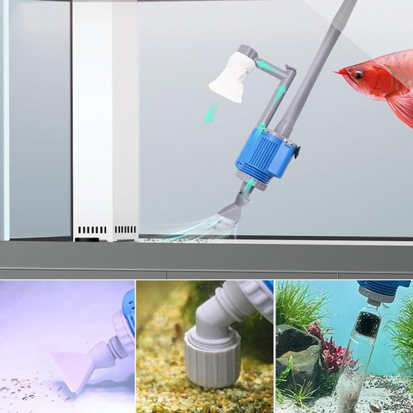 Sakerplus® Electric Aquarium Gravel Cleaner with Filter