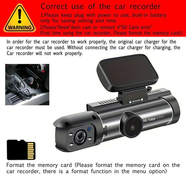 Sakerplus® Front & Rear Dashcam
