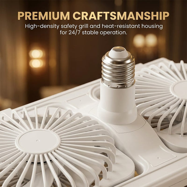 Sakerplus® Adjustable-Angle Dual-Head Ceiling Fan Light