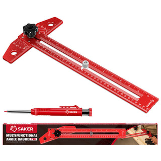 Sakerplus® Woodworking Scriber Marking Line Ruler