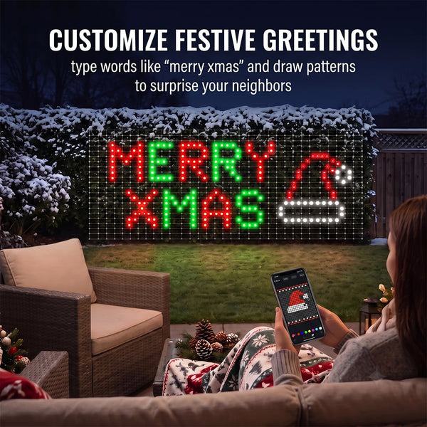 Sakerplus® RGBIC Smart Net Lights With App And Remote Control