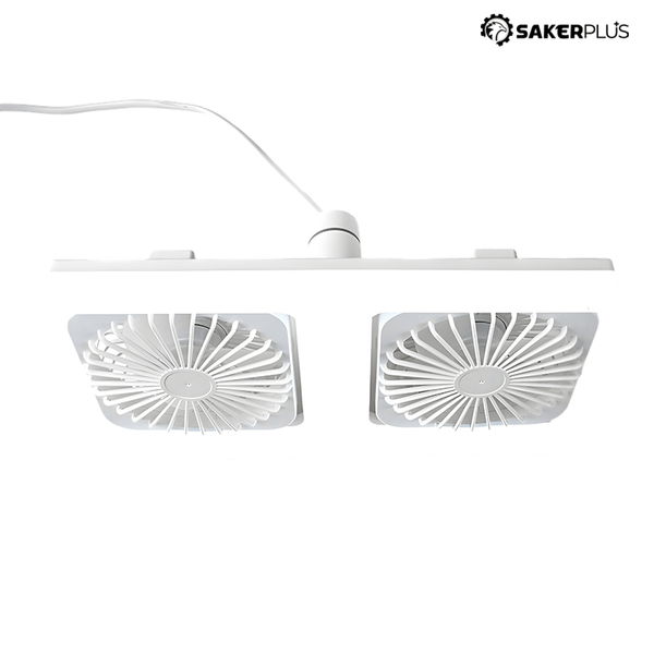 Sakerplus® Adjustable-Angle Dual-Head Ceiling Fan Light