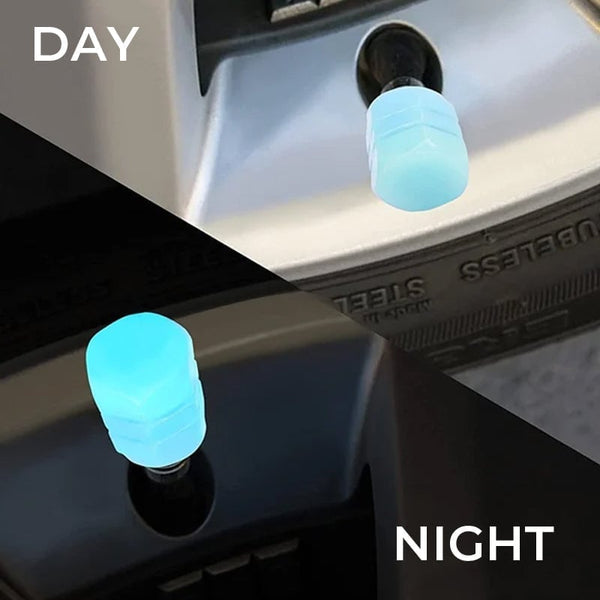 Sakerplus® Universal Fluorescent Tire Valve Caps (4 PCS/Set)