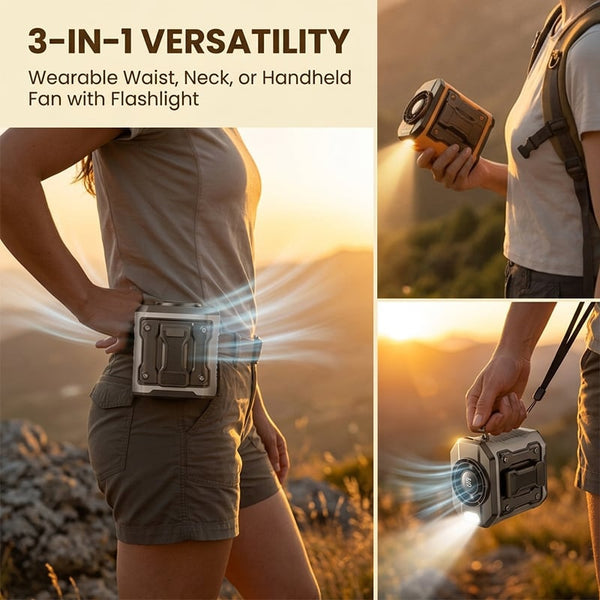 Sakerplus® USB Outdoor Waist Fan
