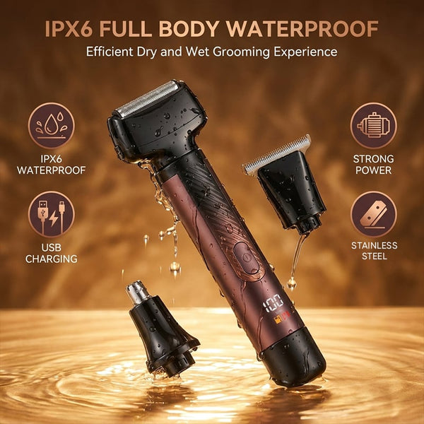 Sakerplus® Long Handle Electric Back Body Shaver